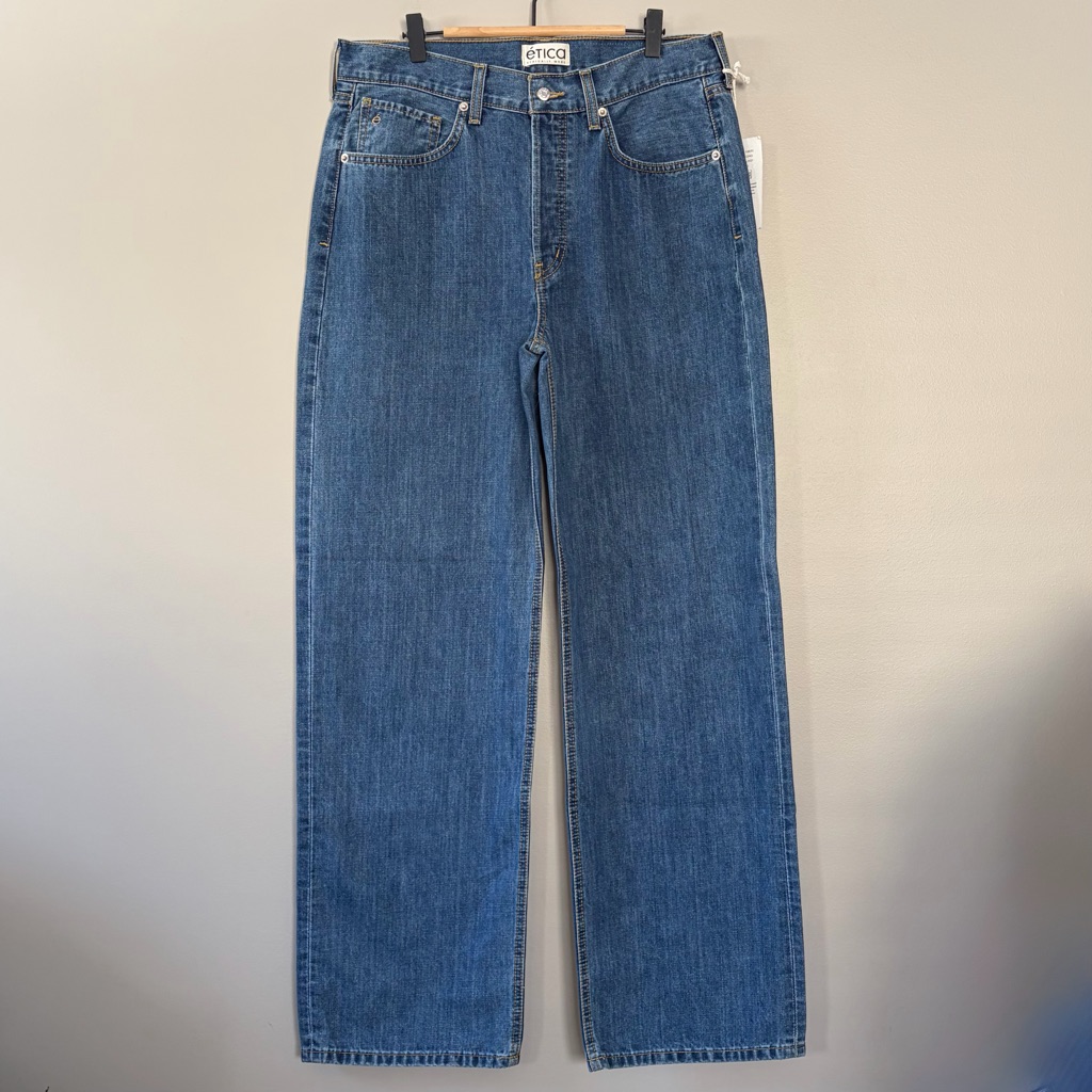 Tica Stanton Relaxed Wide Leg Blue Jeans Fistral Size 29